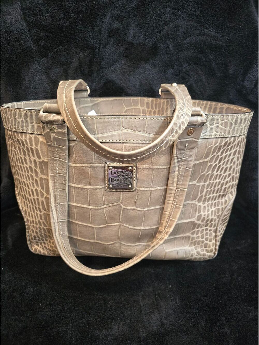 55. Dooney & Bourke crocodile-embossed leather